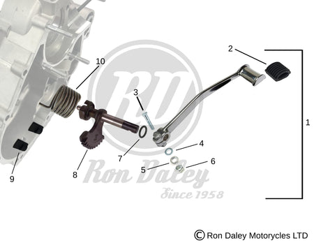 Vespa PX/T5 Kickstart Assembly