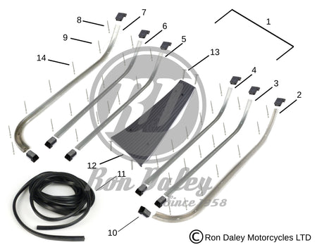 Vespa PX/T5 Floorboard Assembly