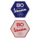 Vespa 80th Hexagonal Logo 2026 Patch Set