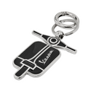 Vespa Dec Black Keychain