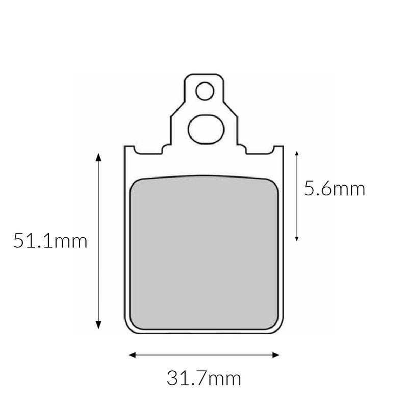 Grimeca Vespa PX/T5/LML (1998-2010) Piaggio SKR125, SKR150 (1993-1997) Front Brake Pads