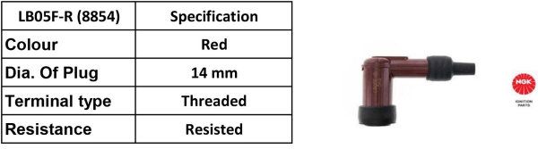 NGK Spark Plug Cap LB05F-R