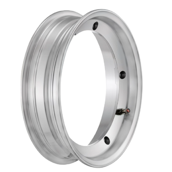 SIP Tubeless Rim - Polished Alloy Vespa 50-125/, PV, ET3, PK, S, GT, TS, GL, GS, Sprint, Rally, PX, T5, Cosa, LML