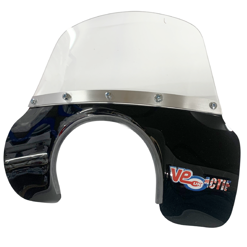 VE ACTIF Vespa Mod Flyscreen PX, T5, LML - Black